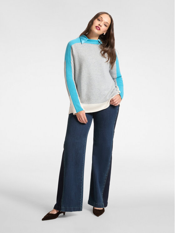 Elena Mirò Elena Mirò Maglione M446E001863N0B2 Turchese Regular Fit