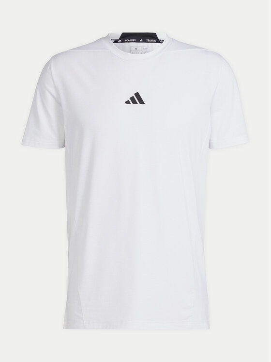 adidas adidas Koszulka techniczna Designed for Training IS3808 Biały Slim Fit