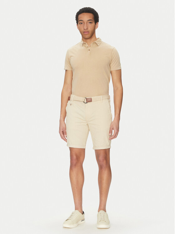 INDICODE INDICODE T-särk Injamiro 41-143 Beež Regular Fit