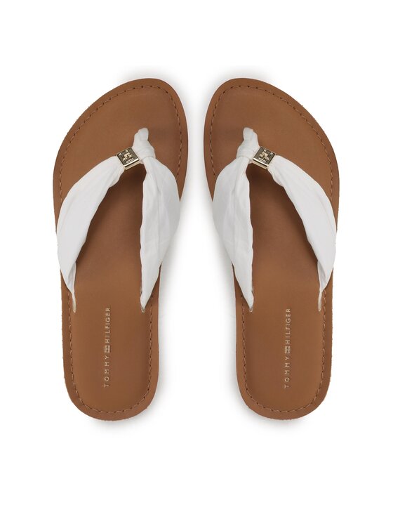 Tommy Hilfiger Tommy Hilfiger Zehentrenner Th Elevated Beach Sandal FW0FW06985 Weiß