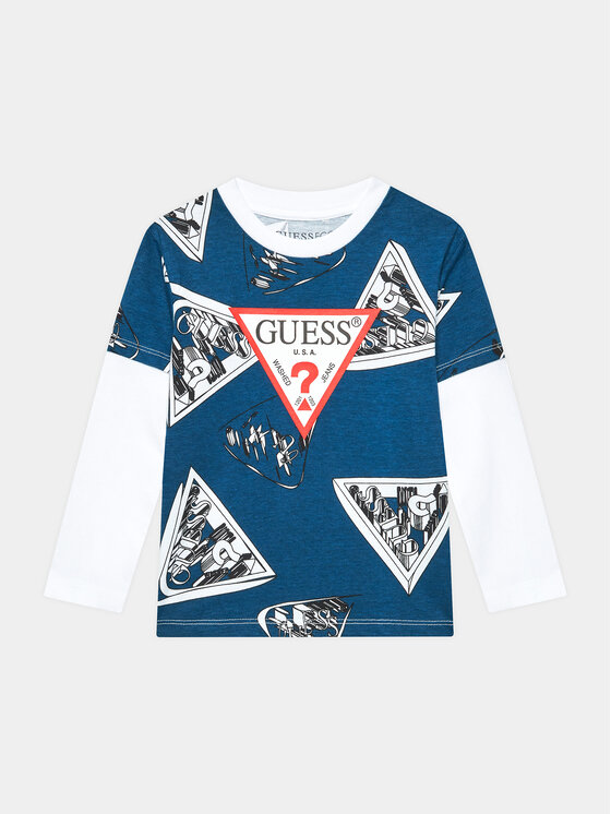 Gyerek Blúz Guess, Méret: 12Y, Kék, L3BI04 I3Z13