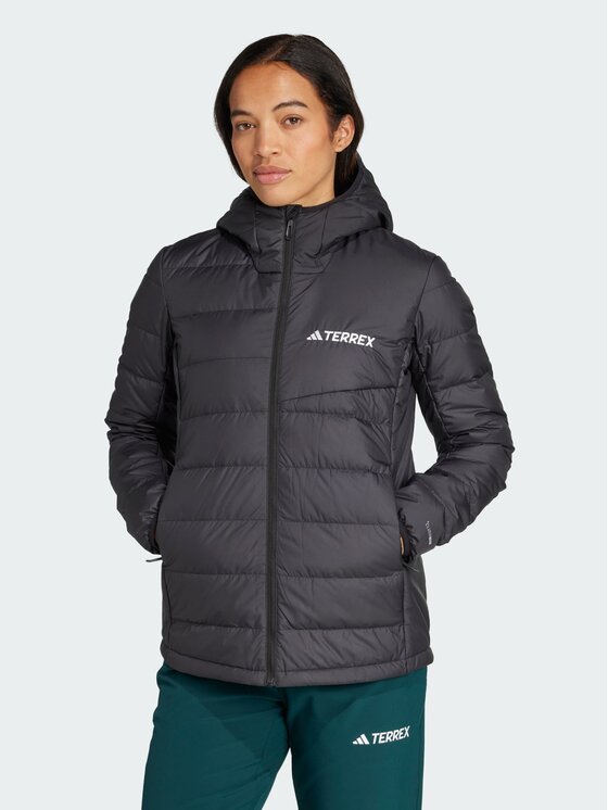 adidas adidas Kurtka wielofunkcyjna Terrex Multi Light Down CLIMAWARM Hooded Czarny Regular Fit