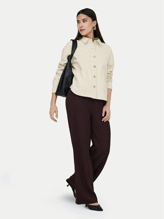 ONLY ONLY Kurtka jeansowa Lara 15372651 Beżowy Regular Fit