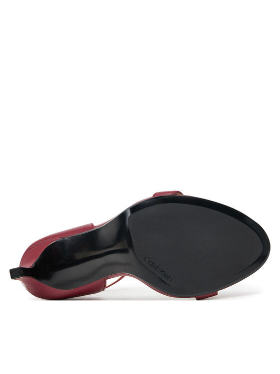 Calvin Klein Calvin Klein Sandaalid Heel Sandal 90 - Lth HW0HW02337 Bordoopunane