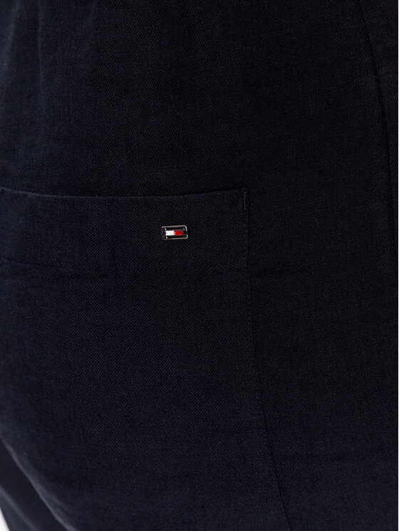 Tommy Hilfiger Tommy Hilfiger Pantaloni di tessuto WW0WW37752 Blu scuro Boyfriend Fit