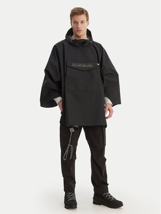 Napapijri Napapijri Μπουφάν αδιάβροχο A-Raincape L NP0A4H4D9411 Μαύρο Oversize