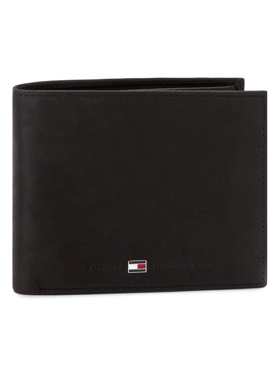 Tommy Hilfiger Portofel Johnson Trifold AM0AM00665 Negru