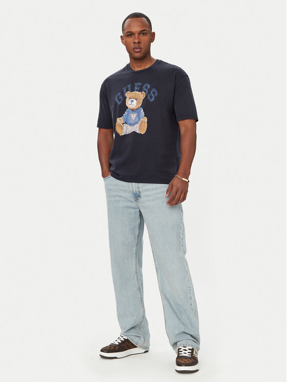 Guess Guess T-Shirt 182885 Niebieski Classic Fit