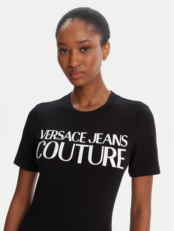 Versace Jeans Couture Versace Jeans Couture Každodenní šaty 79HAOE05 CJ02E Černá Slim Fit