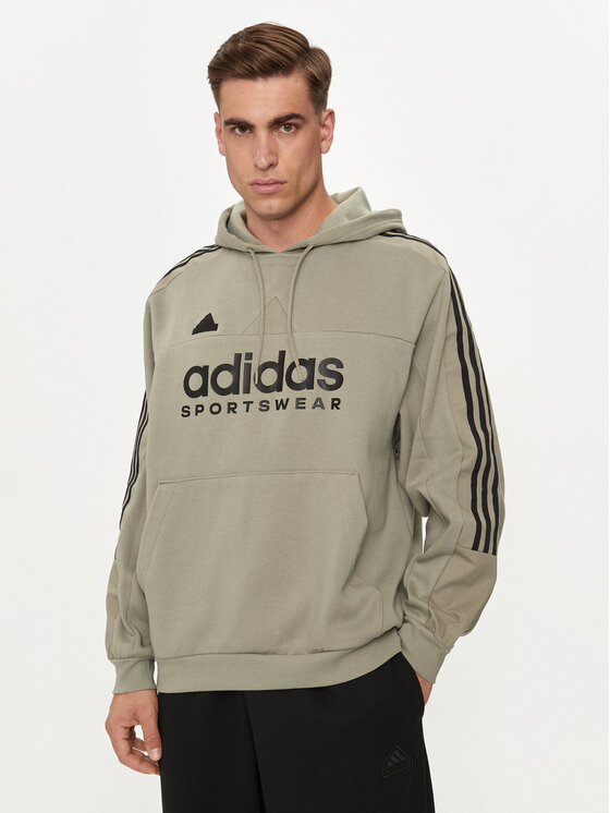 adidas Mikina House of Tiro IV8125 Zelená Relaxed Fit
