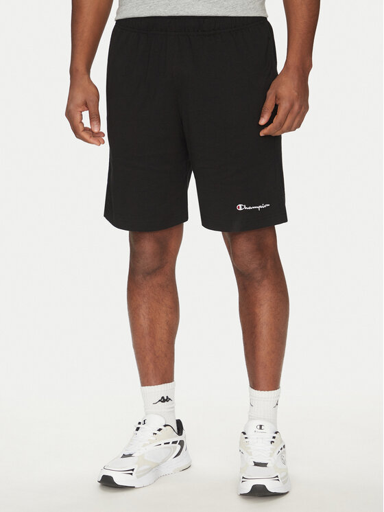 Champion Športové kraťasy 220306 Čierna Regular Fit