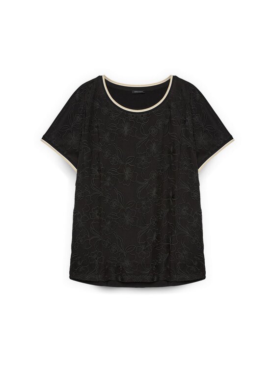 Fiorella Rubino Fiorella Rubino T-shirt G08ML009089N033 Nero Regular Fit