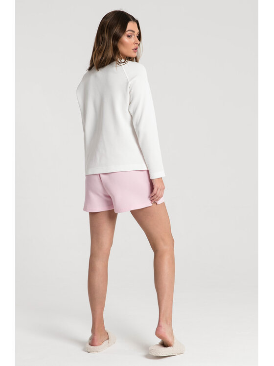 LaLupa LaLupa Bluzka LA076 Biały Comfortable Fit