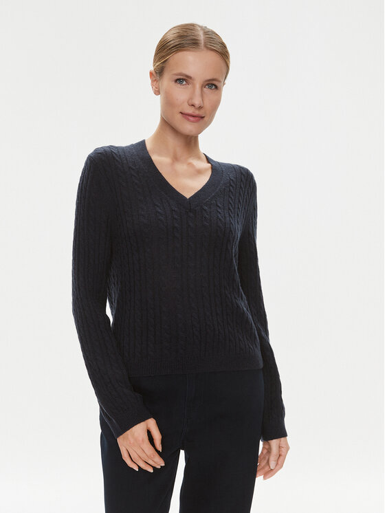 Tommy Hilfiger Tommy Hilfiger Pullover WW0WW39887 Dunkelblau Regular Fit