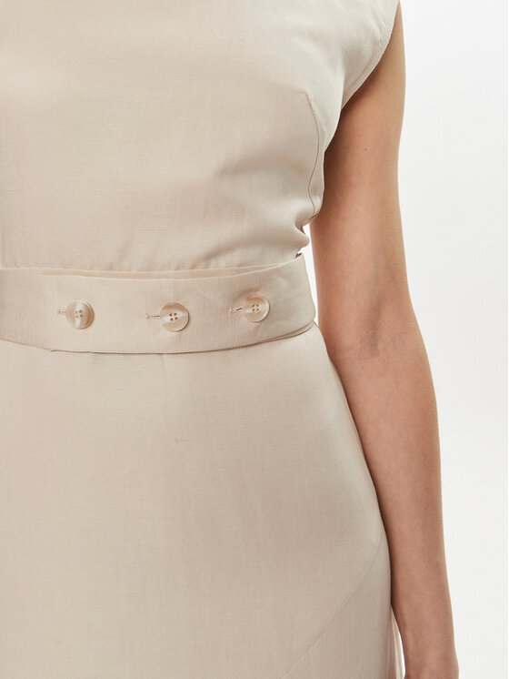 IVY OAK IVY OAK Rochie de vară Manila IO117612 Bej Regular Fit
