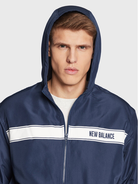 New Balance New Balance Prijelazna jakna MJ23901 Tamnoplava Relaxed Fit