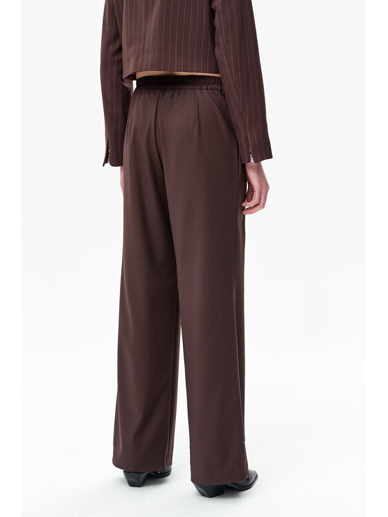 blue shadow blue shadow Spodnie damskie Offi Brązowy Regular Fit