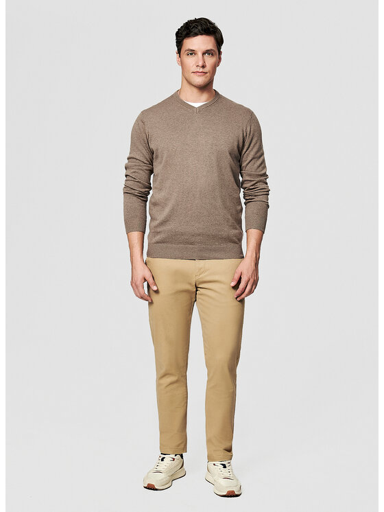 Pako Lorente Pako Lorente Sweter P26SN-2X-003 Beżowy Classic Fit
