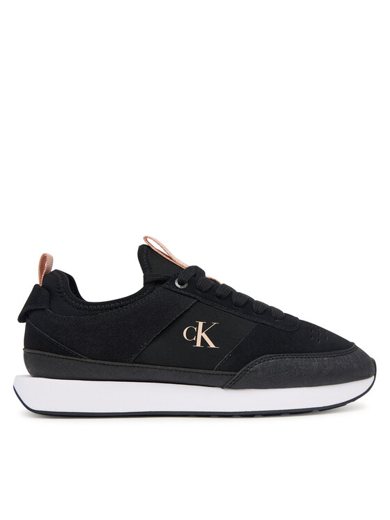 Calvin Klein Calvin Klein Сникърси Retro Runner Sock Laceup Neo Mix HW0HW03250 Черен