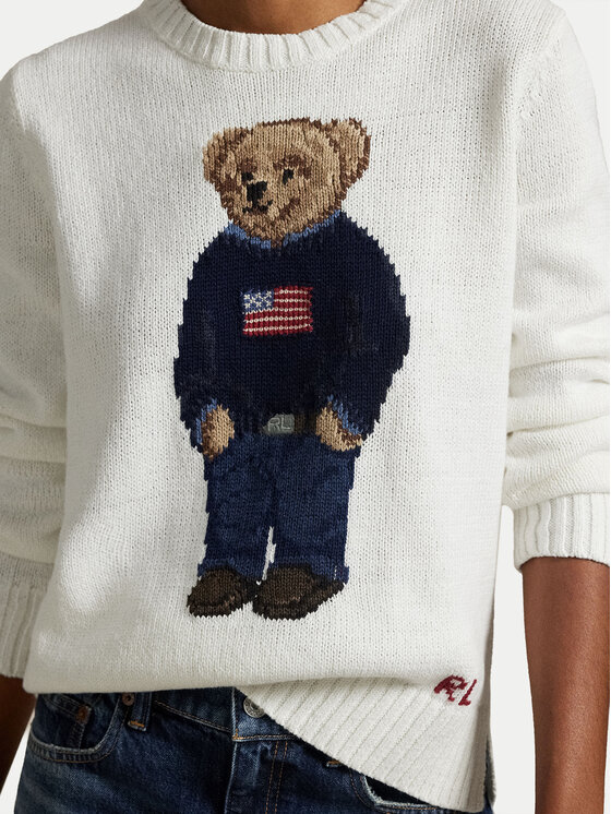 Polo Ralph Lauren Polo Ralph Lauren Pulover 211978359001 Alb Relaxed Fit