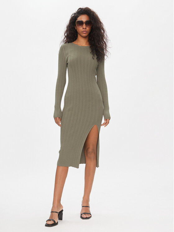 ONLY ONLY Džemper haljina Meddi 15311087 Zelena Slim Fit