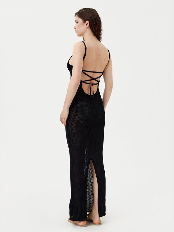 KARL LAGERFELD KARL LAGERFELD Пляжна сукня A1W46032 Чорний Slim Fit