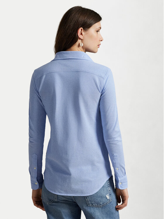 Polo Ralph Lauren Polo Ralph Lauren Риза 211664427001 Светлосиньо Slim Fit
