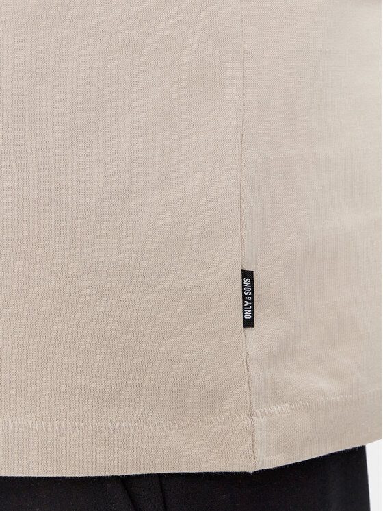 Only & Sons Only & Sons T-Shirt Millenium 22027787 Béžová Oversize