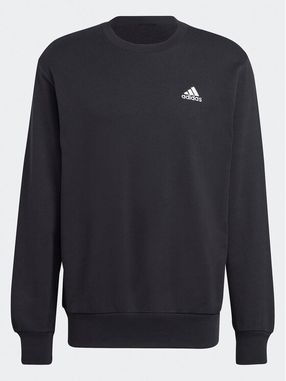 adidas adidas Majica dugih rukava Essentials French Terry Embroidered Small Logo Sweatshirt IC9329 Crna Regular Fit
