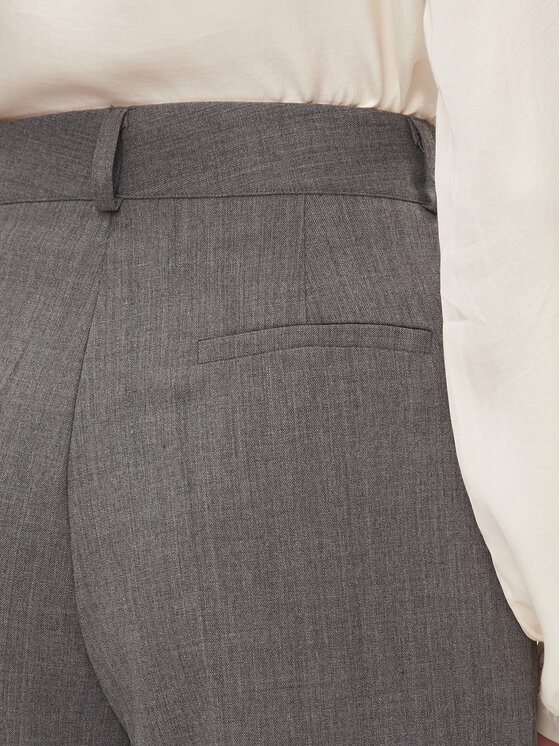 Dixie Dixie Spodnie materiałowe PCHSVCGA Szary Relaxed Fit