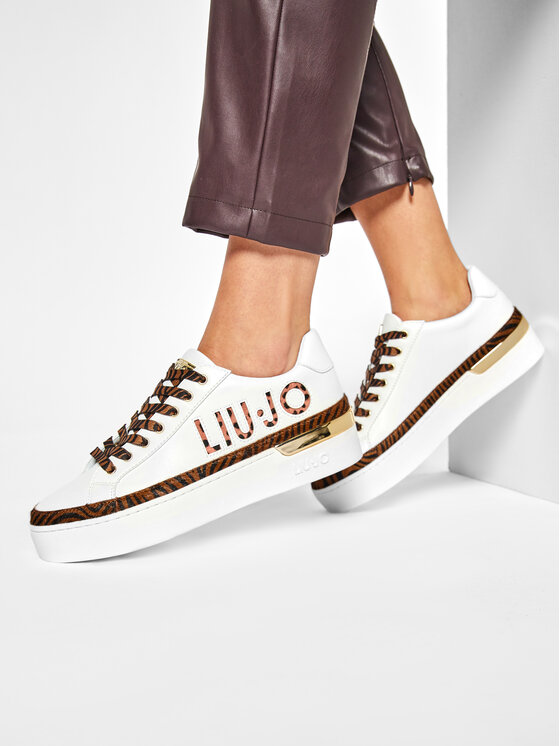Liu Jo Laisvalaikio batai Silvia 22 BA1021 EX014 Balta • Modivo.lt