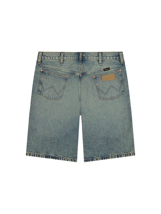 Wrangler Wrangler Szorty jeansowe COWBOY SHORTS Niebieski Straight Fit