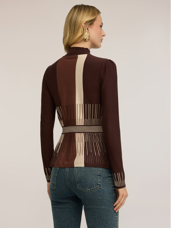 Motivi Motivi Sweter M110W003800N0Z3 Brązowy Regular Fit