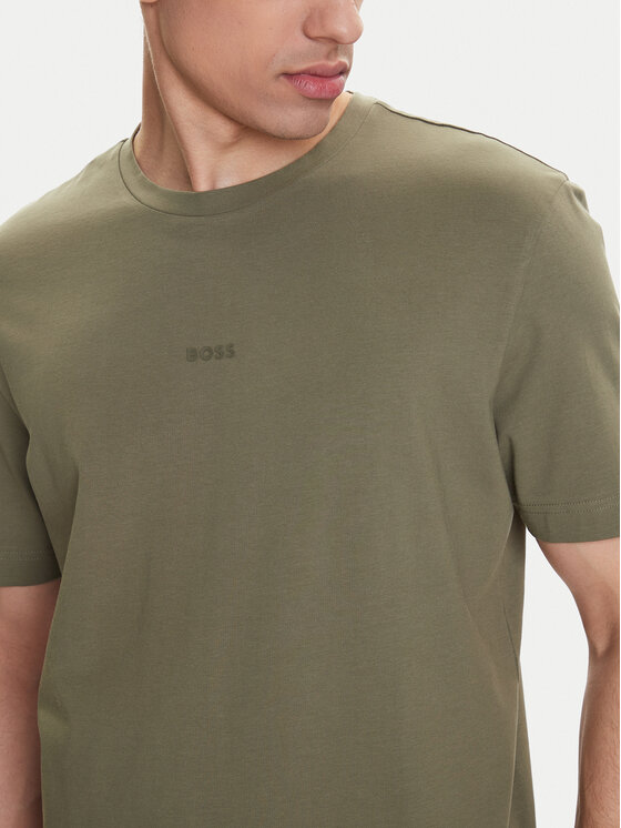 BOSS BOSS Tricou Tchup 50473278 Verde Relaxed Fit