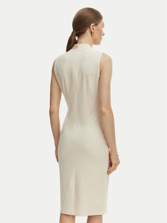 Rinascimento Rinascimento Kokteilikleit CFC0128108003 Beež Slim Fit