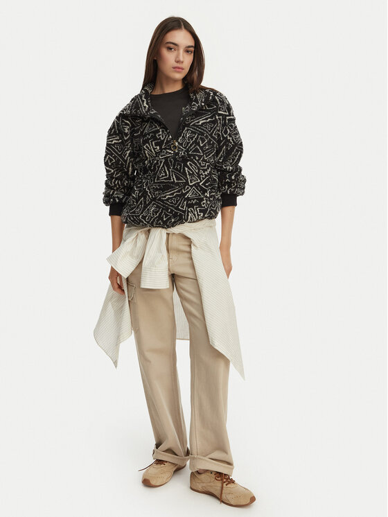 Billabong Billabong Polár kabát Time Off EBJPF00112 Fekete Relaxed Fit