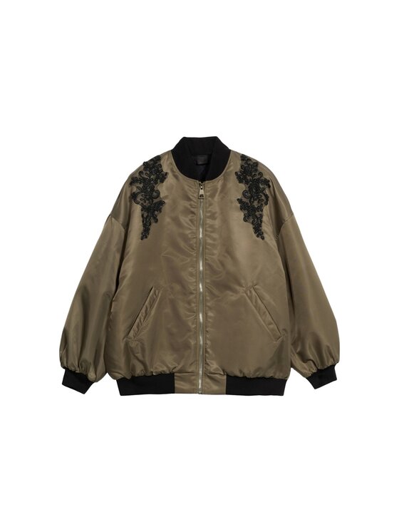 Oltre Oltre Cappotto 8001E000176N035 Verde Over Fit