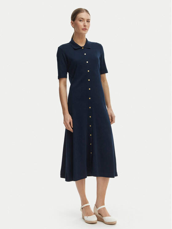 Tommy Hilfiger Rochie de zi WW0WW48776 Albastru Regular Fit