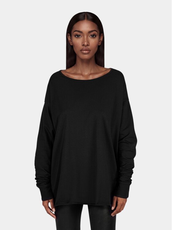 MADE BY SOCIETY MADE BY SOCIETY T-Shirt TRICOU LOOSE FIT - T27830 Czarny Basic Fit