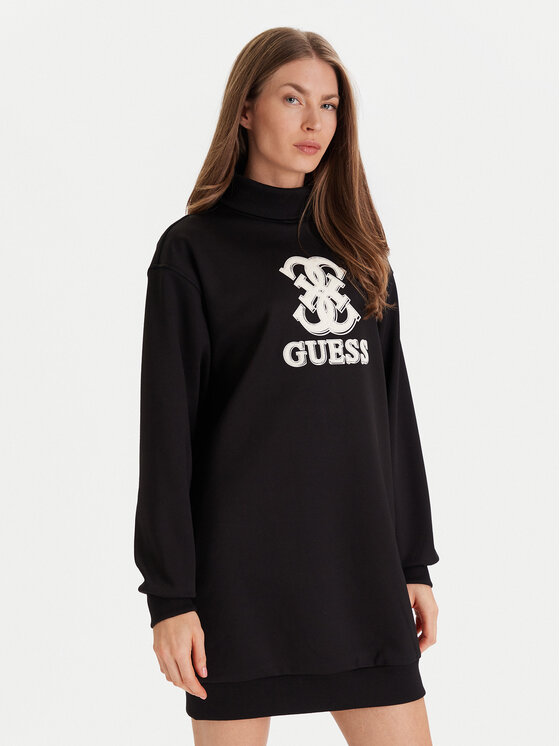 Guess Rochie de zi V5YK07 KCX22 Negru Regular Fit