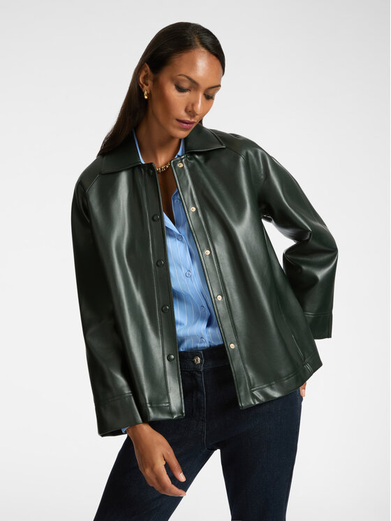 Elena Mirò Elena Mirò Cappotto R303P000069N035 Verde A-Line Fit