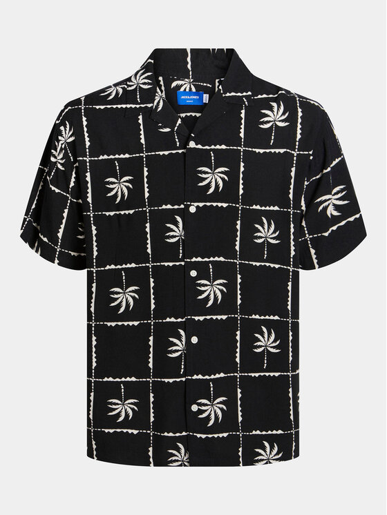 Jack & Jones Jack & Jones Koszula Jorluke 12255727 Czarny Relaxed Fit