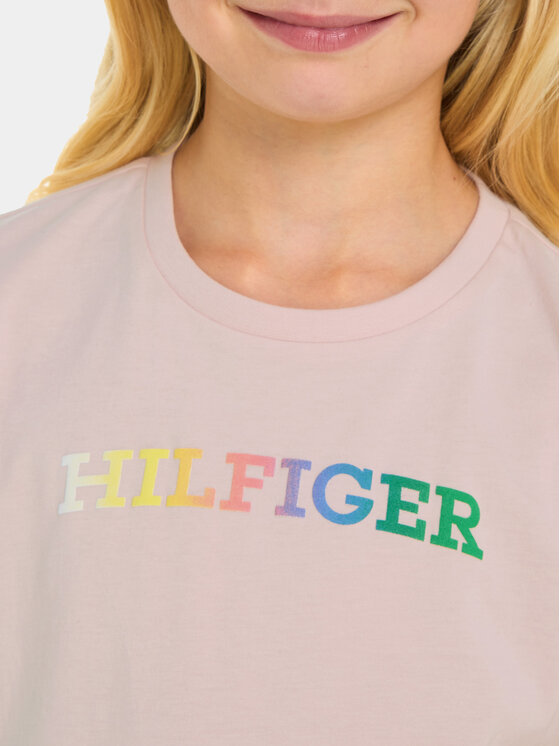 Tommy Hilfiger Tommy Hilfiger Тишърт Monotype KG0KG07851 D Розов Regular Fit