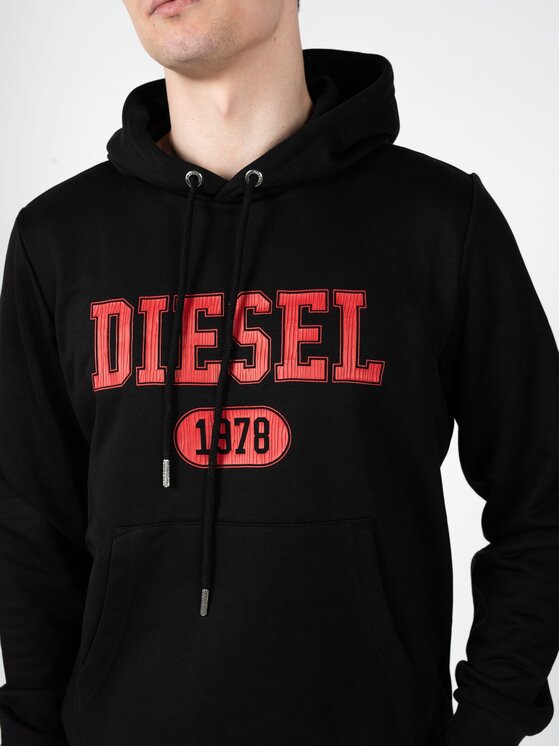 Diesel Diesel Μπλούζα A03826-0HAYT-9XX Μαύρο Regular Fit