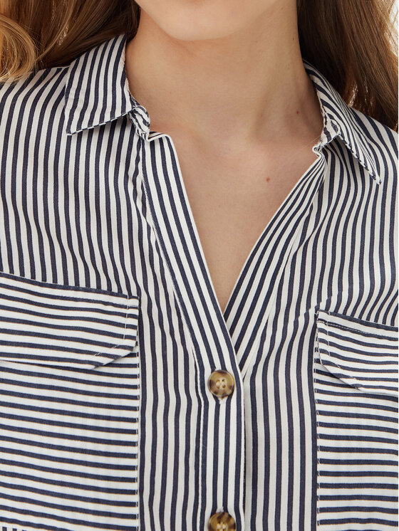 Vero Moda Vero Moda Košile Bumpy 10275283 Tmavomodrá Regular Fit