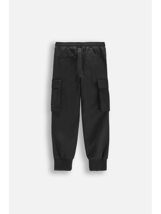 Coccodrillo Coccodrillo Bavlnené nohavice WC6119106CTB-021 Čierna Regular Fit