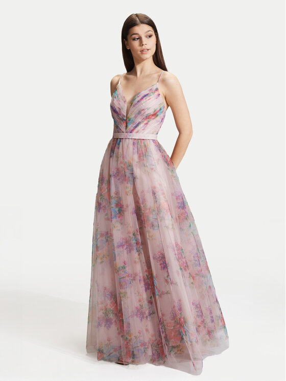 Hey Kyla Hey Kyla Večerní šaty 5AG045HK Růžová Slim Fit