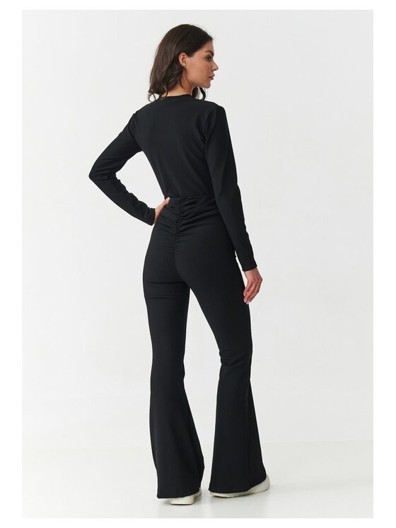 Makadamia Makadamia Komplet bluzka i spodnie M893 Czarny Slim Fit