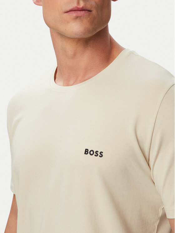 BOSS BOSS Tricou Mix&Match 50515312 Crem Regular Fit