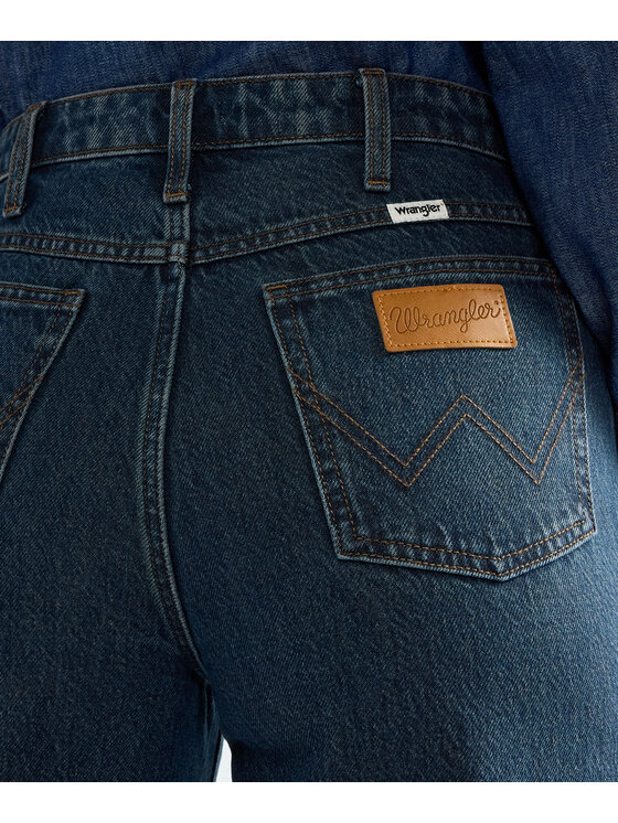 Wrangler Wrangler Jeansy 112386691 Granatowy Wide Leg